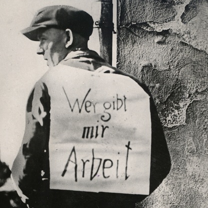 Arbeitssuchender Mann 1930 ©  , (c)Hilscher, AK Niederoesterreich